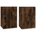 Wall Mounted Tv Cabinets 2 Pcs Smoked Oak 40x34.5x60 Cm