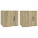 Wall Mounted Tv Cabinets 2 Pcs Sonoma Oak 40x34.5x40 Cm