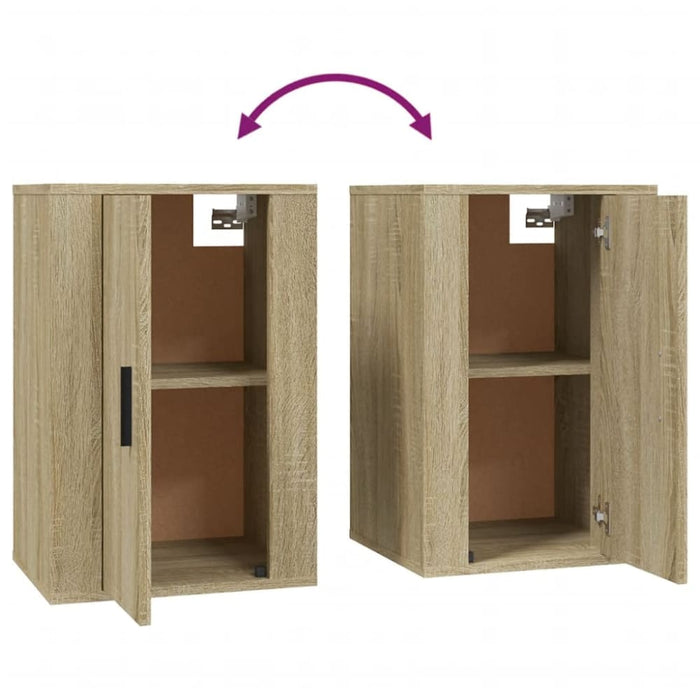 Wall Mounted Tv Cabinets 2 Pcs Sonoma Oak 40x34.5x60 Cm