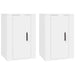 Wall Mounted Tv Cabinets 2 Pcs White 40x34.5x60 Cm Nollpi