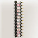 Wall Mounted Wine Rack for 12 Bottles Black Iron Xnxall