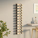 Wall Mounted Wine Rack for 12 Bottles Gold Iron Tabnnb