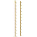 Wall Mounted Wine Rack for 12 Bottles Gold Iron Tabnnb