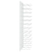 Wall Mounted Wine Rack for 24 Bottles 2 Pcs White Iron