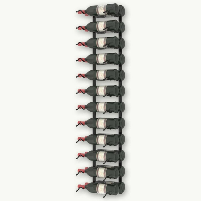 Wall-mounted Wine Rack for 24 Bottles Black Iron Xnkppi
