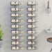 Wall-mounted Wine Rack For 9 Bottles 2 Pcs Gold Iron Tabkbt