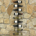 Wall-mounted Wine Rack for 9 Bottles Black Iron Xnkplo