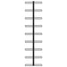 Wall-mounted Wine Rack for 9 Bottles Black Iron Xnkplo