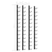 Wall Mounted Wine Racks for 12 Bottles 2 Pcs Black Iron