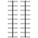 Wall-mounted Wine Racks for 18 Bottles 2 Pcs Black Iron