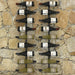 Wall-mounted Wine Racks for 18 Bottles 2 Pcs Black Iron
