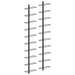 Wall-mounted Wine Racks for 20 Bottles 2 Pcs Black Metal