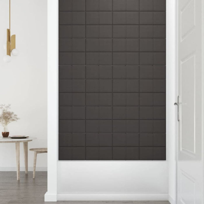 Wall Panels 12 Pcs Dark Grey 30x15 Cm Fabric 0.54 M² Taaboo