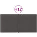 Wall Panels 12 Pcs Dark Grey 30x15 Cm Fabric 0.54 M² Taaboo