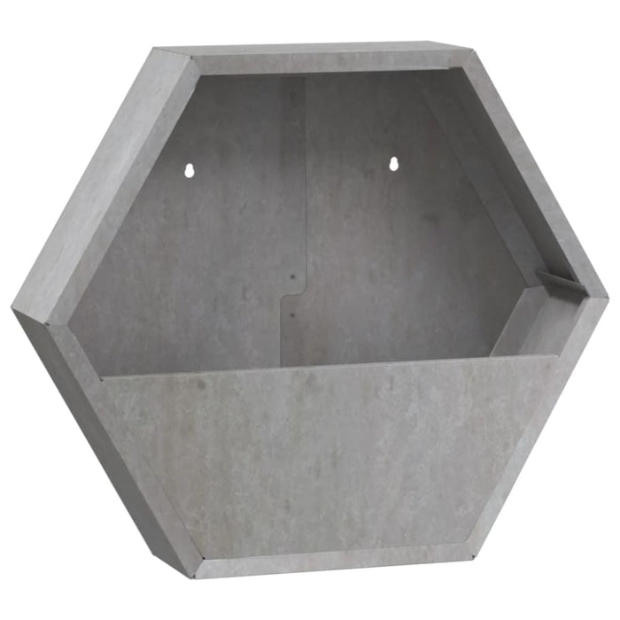Wall Planters 2 Pcs Grey Corten Steel 46x10x40 Cm Nxtlnp