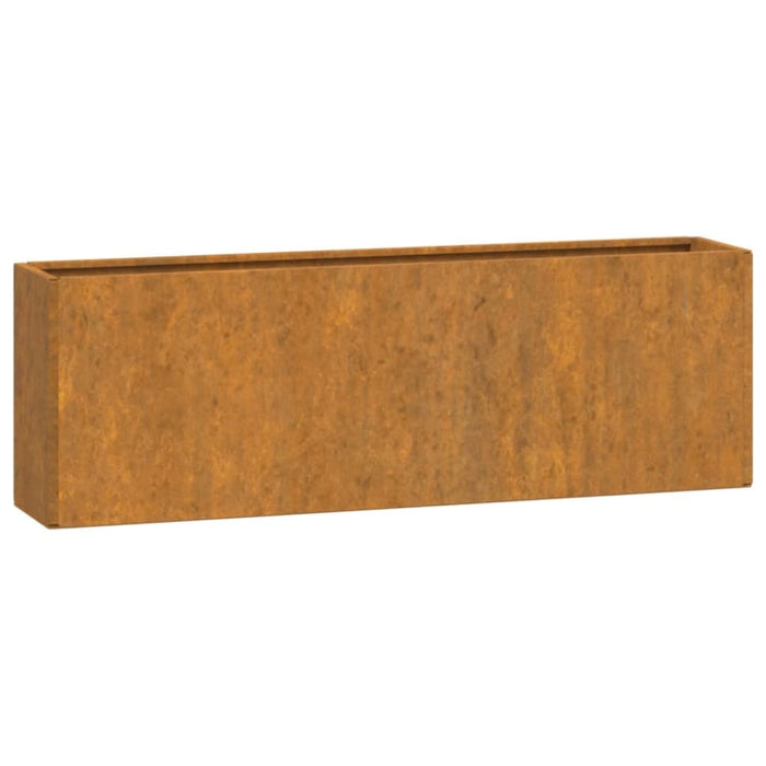 Wall Planters 2 Pcs Grey Corten Steel 53x10x17 Cm Nxtlnl