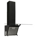 Wall Range Hood 60 Cm Steel And Tempered Glass Black Polli