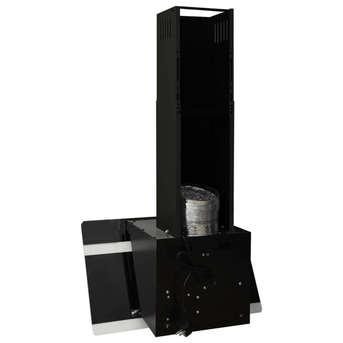 Wall Range Hood 60 Cm Steel And Tempered Glass Black Polli