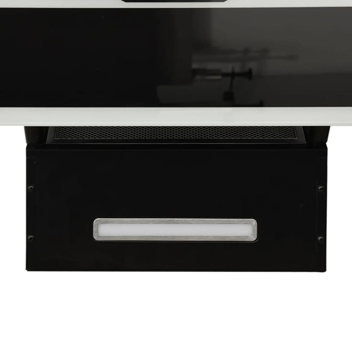 Wall Range Hood 60 Cm Steel And Tempered Glass Black Polli