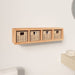 Wall Shelf with Baskets 62x18x16 Cm Solid Wood Walnut Tpbtib
