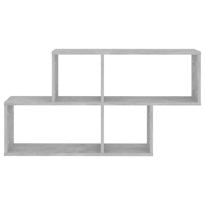 Wall Shelf Concrete Grey 100x18x53 Cm Chipboard Nbiola