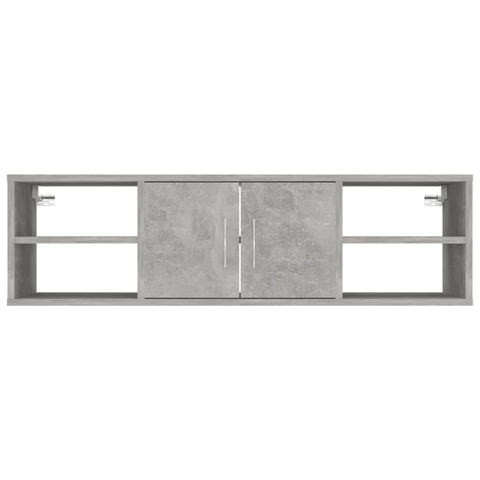 Wall Shelf Concrete Grey 102x30x29 Cm Chipboard Nblxlb