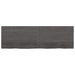 Wall Shelf Dark Grey 160x50x4 Cm Treated Solid Wood Oak