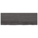 Wall Shelf Dark Grey 180x60x4 Cm Treated Solid Wood Oak