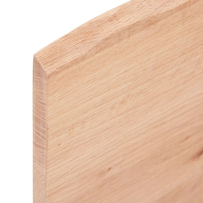 Wall Shelf Light Brown 40x60x2 Cm Treated Solid Wood Oak