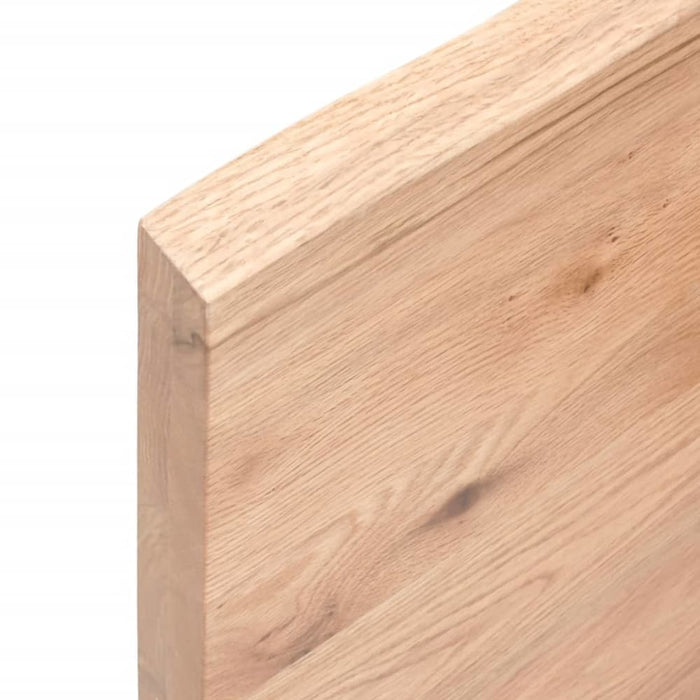 Wall Shelf Light Brown 60x40x4 Cm Treated Solid Wood Oak