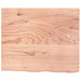 Wall Shelf Light Brown 60x50x4 Cm Treated Solid Wood Oak
