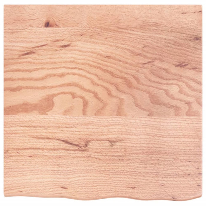 Wall Shelf Light Brown 60x60x2 Cm Treated Solid Wood Oak