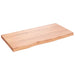 Wall Shelf Light Brown 80x40x4 Cm Treated Solid Wood Oak