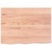 Wall Shelf Light Brown 80x60x2 Cm Treated Solid Wood Oak