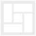 Wall Shelf White 45.1x16x45.1 Cm Engineered Wood Nbxkan