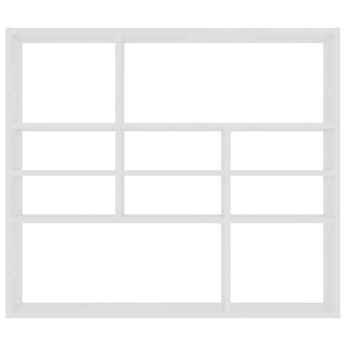 Wall Shelf White 90x16x78 Cm Engineered Wood Nbxktk