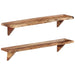 Wall Shelves 2 Pcs 110x20x18 Cm Solid Wood Acacia Ttinxa