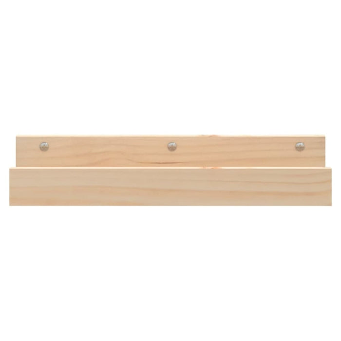 Wall Shelves 2 Pcs 50x12x9 Cm Solid Wood Pine Nxtpna