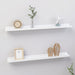 Wall Shelves 2 Pcs Glossy Look White Txllpb