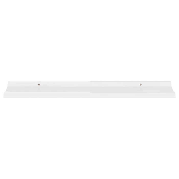 Wall Shelves 2 Pcs Glossy Look White Txllpb