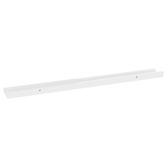 Nz Local Stock-wall Shelves 2 Pcs Glossy Look White Txllpb
