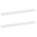 Nz Local Stock-wall Shelves 2 Pcs Glossy Look White Txllpb