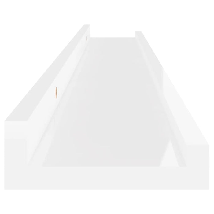 Nz Local Stock-wall Shelves 2 Pcs Glossy Look White Txllpb