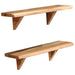 Wall Shelves 2 Pcs Solid Acacia Wood Xaikxi