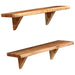 Wall Shelves 2 Pcs Solid Acacia Wood Xaikxi