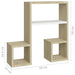 Wall Shelves 2 Pcs White and Sonoma Oak 50x15x50 Cm