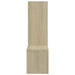 Wall Shelves 2 Pcs White and Sonoma Oak 50x15x50 Cm