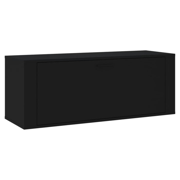 Wall Shoe Cabinet Black 100x35x38 Cm Engineered Wood Nxobxo