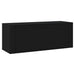 Wall Shoe Cabinet Black 100x35x38 Cm Engineered Wood Nxobxo