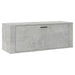 Wall Shoe Cabinet Concrete Grey 100x35x38 Cm Engineered Wood